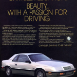 1987 Chrysler LeBaron Ad