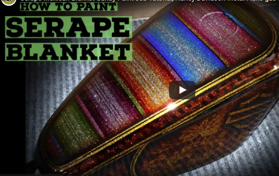Candy Paint Job Tech: Here’s How To Do Amazing Candy Panel Paint. The Serape Mexican Blanket Paint Job.